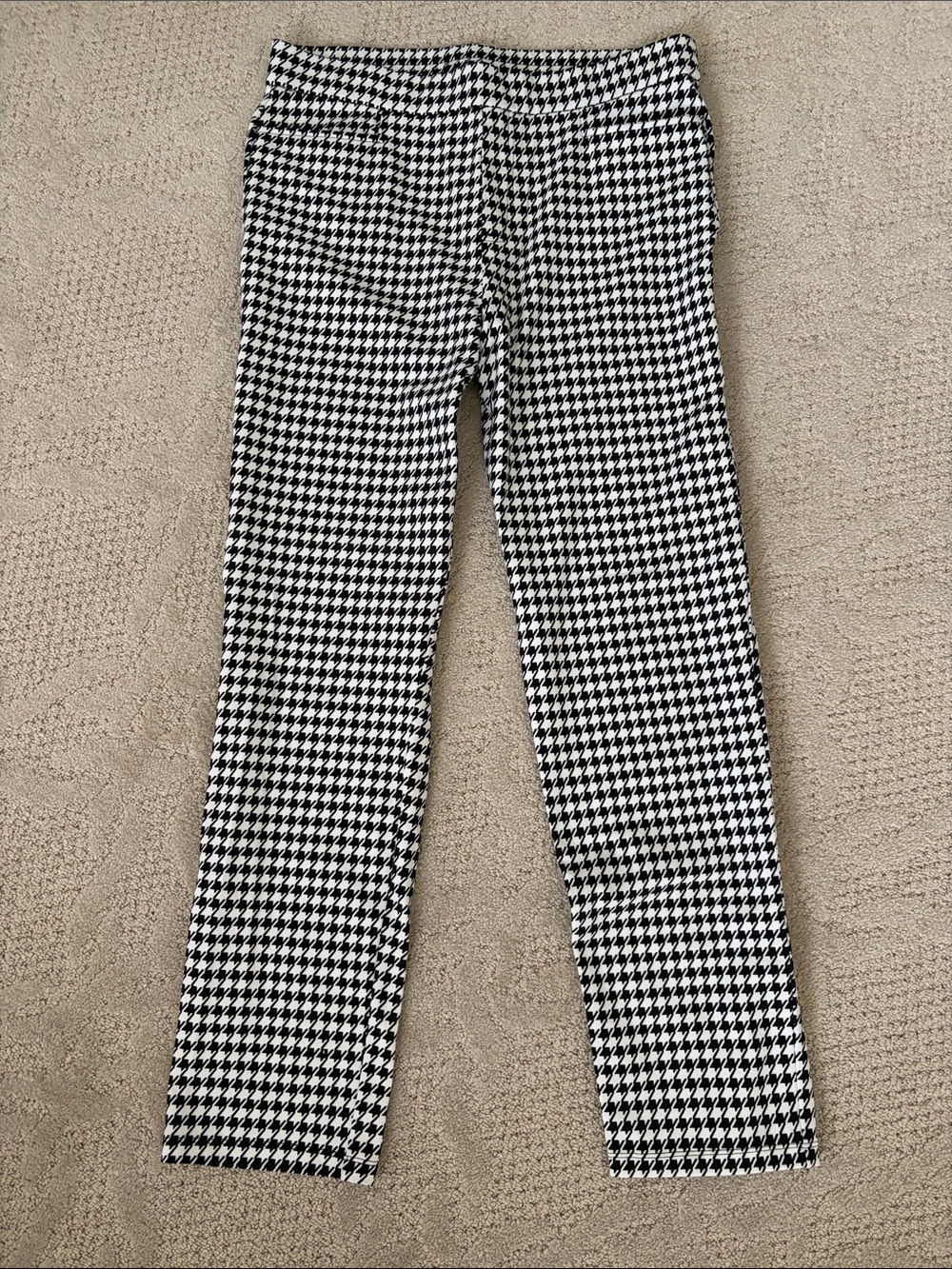 Susan Graver Weekend stretch houndstooth ankle length pants
